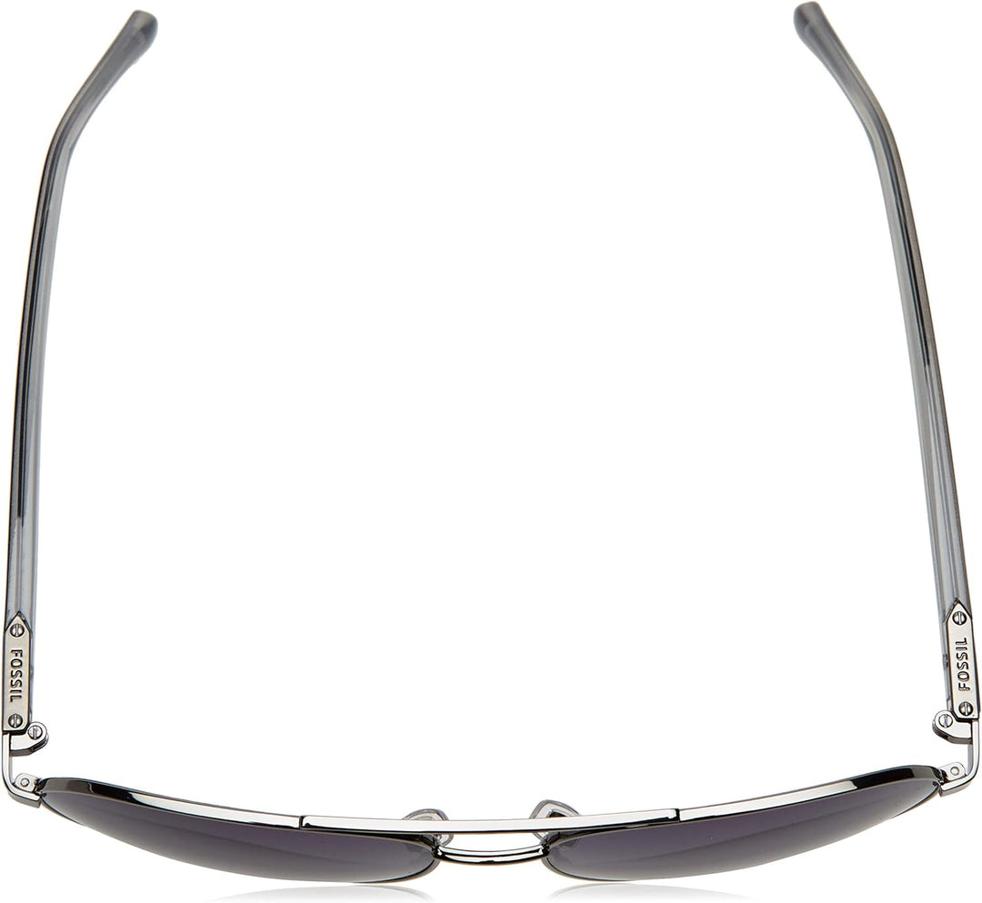 Fossil Unisex Sunglasses 58 Kj1/9o Dk Ruthenium, 58 Kj1/9o Dk Ruthenium