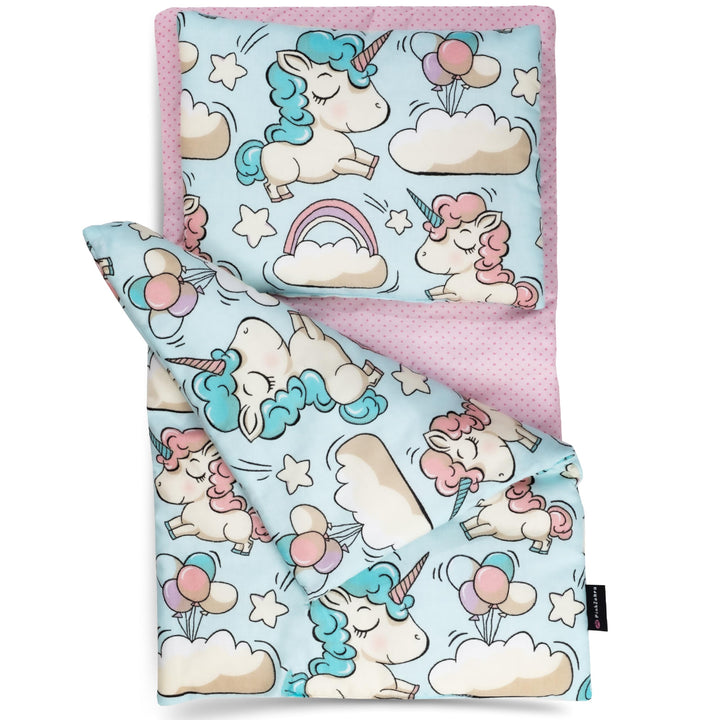 PinkZebra 3-teilig mini Bettwäsche, Decke(30 x 40 cm) + Kissen(20 x 25 cm) + Matratze(28 x 50 cm), k