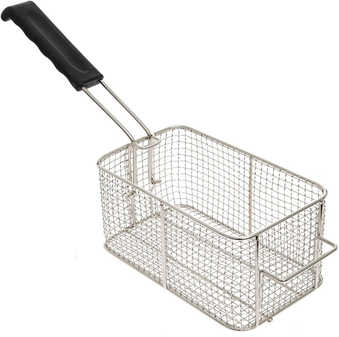 Elektro-Fritteuse 6 Liter – Edelstahl, 2000 W, Temperaturregelung bis 200°C, mit Frittierkorb – komp
