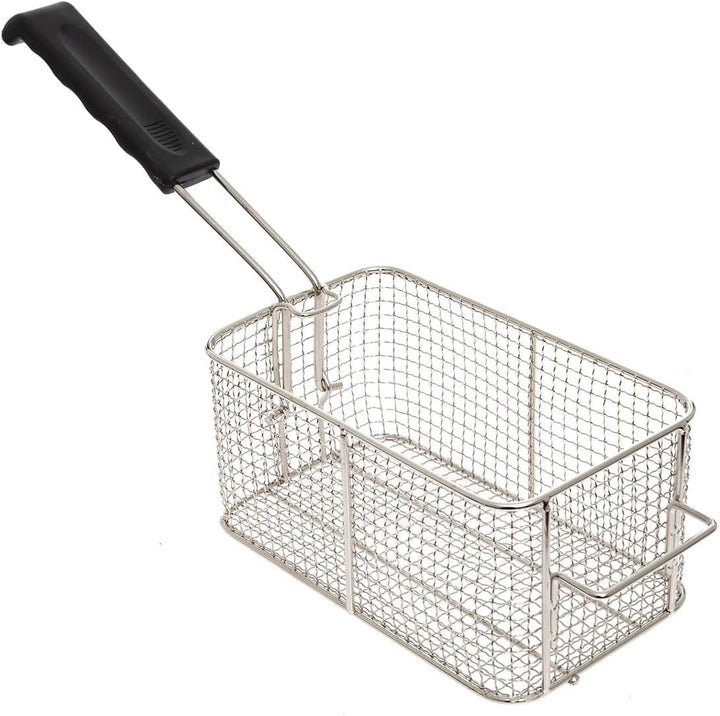 Elektro-Fritteuse 6 Liter – Edelstahl, 2000 W, Temperaturregelung bis 200°C, mit Frittierkorb – komp