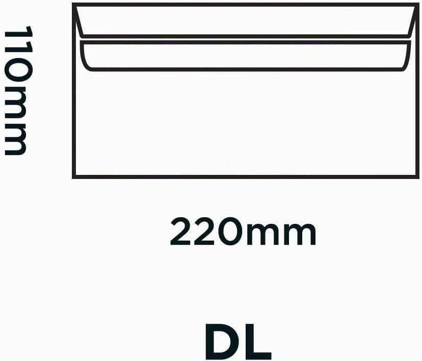 Blake Purely Everyday 12772 Briefumschläge Selbstklebend Weiss DL 110 x 220 mm - 75 g/m² | 1000 Stüc