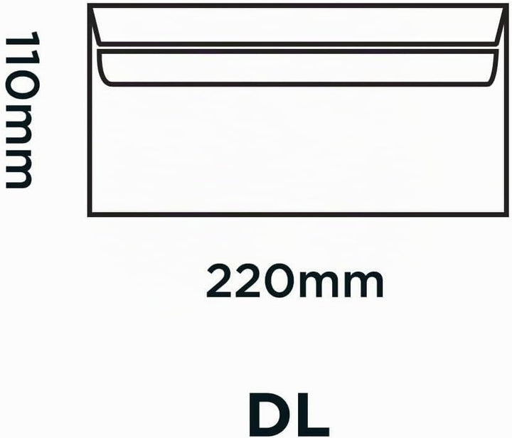 Blake Purely Everyday 12772 Briefumschläge Selbstklebend Weiss DL 110 x 220 mm - 75 g/m² | 1000 Stüc