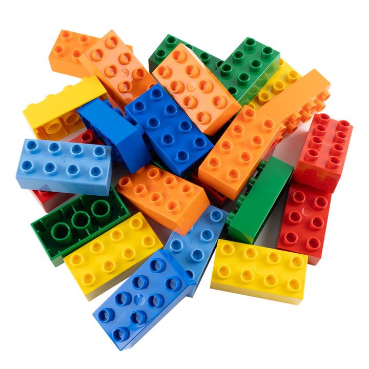 LEGO® DUPLO® 2x4 Steine 3011 – 20x Bausteine bunt gemischt NEU – Klassische Grundbausteine, individu