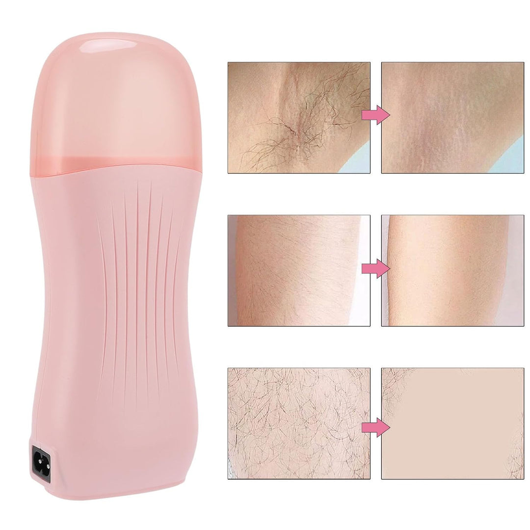 BRRNOO Roll-Wachs-Maschine, Roll-on-Enthaarungsheizung, 40 W, Gleichmässige Erwärmung, Haarentfernun
