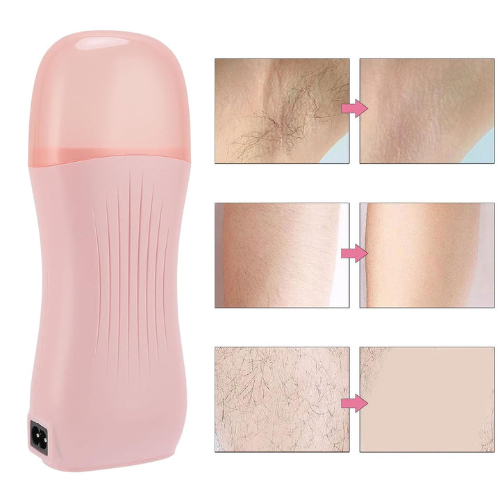 BRRNOO Roll-Wachs-Maschine, Roll-on-Enthaarungsheizung, 40 W, Gleichmässige Erwärmung, Haarentfernun