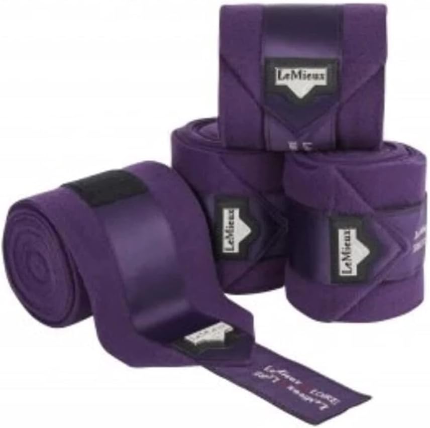 LeMieux Loire Satin Polo Bandages Hunter Green Set of 4 L hunter green, L hunter green