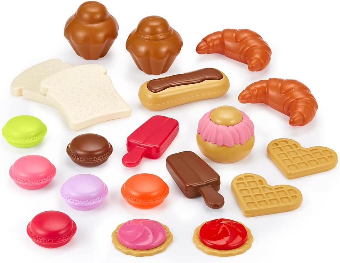 Ecoiffier - 75tlg. Lebensmittel-Set - für Kinder ab 18 Monaten, ideales Zubehör-Paket für Kaufladen