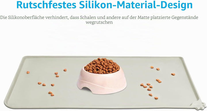 AUDWUD Silikon wasserdicht Hund und Katze Haustier Fütterung Matte,Anti-Rutsch-Tiernapf Matte,Hausti