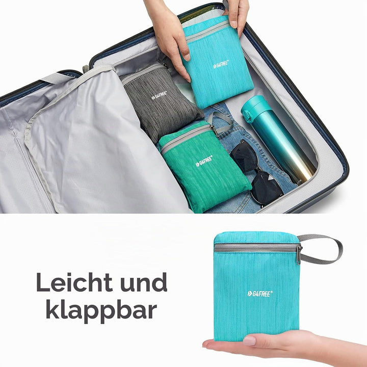 G4Free 10/15/20L Faltbarer Rucksack Klein, Wanderrucksack Leicht, Tagesrucksack Damen Herren für Wan