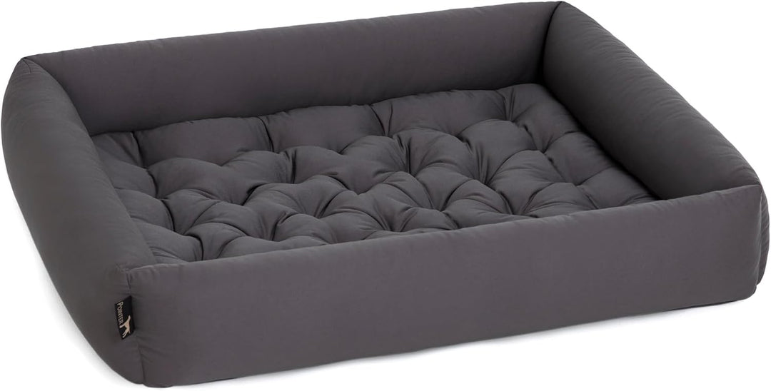 Doctor Bark Pointer | Hundebett mit Hundekissen - orthopädisch, waschbar, bequem (XL - 90x80 cm, Ant