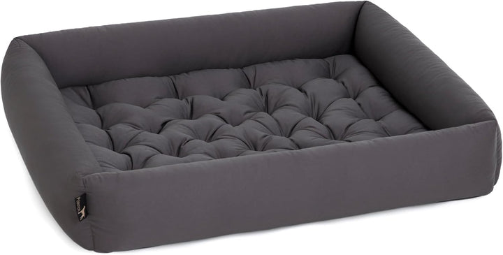 Doctor Bark Pointer | Hundebett mit Hundekissen - orthopädisch, waschbar, bequem (XL - 90x80 cm, Ant