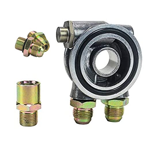 Ölkühler-Filterplatte, AN8 Ölfilter-Adapter, Aluminium, Sandwich-Ölfilter, Kühladapter, Platte, Ölte