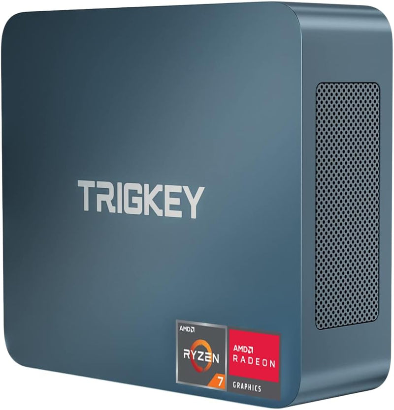 TRIGKEY Mini PC 5800H (bis zu 4,5 GHz) Gaming Mini PC AMD Ryzen 7 16 GB DDR4 500 GB NVME SSD Triple