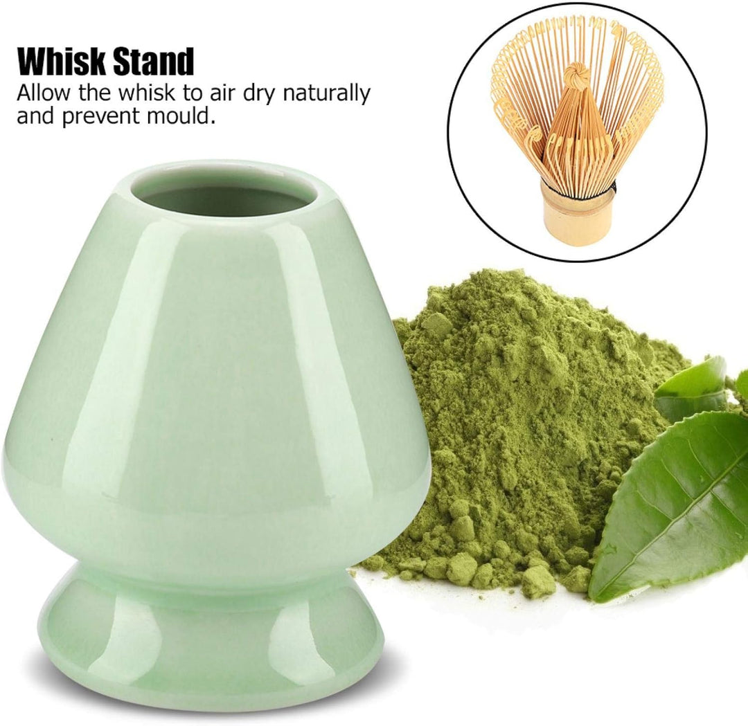 Matcha Besen Halter, Chasen Ständer grün 3,1x2,8x2,8 Zoll für japanisches Tee Zubehör, Grün