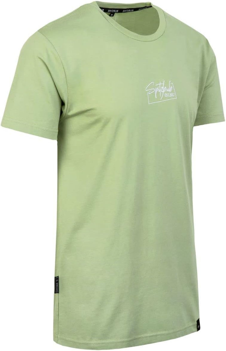 Spitzbub Herren T-Shirt Shirt mit Print oder Stick Street-Design S Grün, S Grün