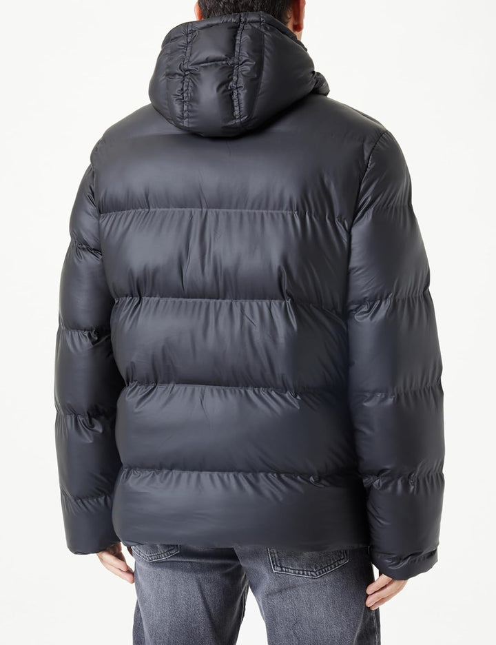 Schott NYC Herren Illinois Daunenjacke XXL Schwarz, XXL Schwarz