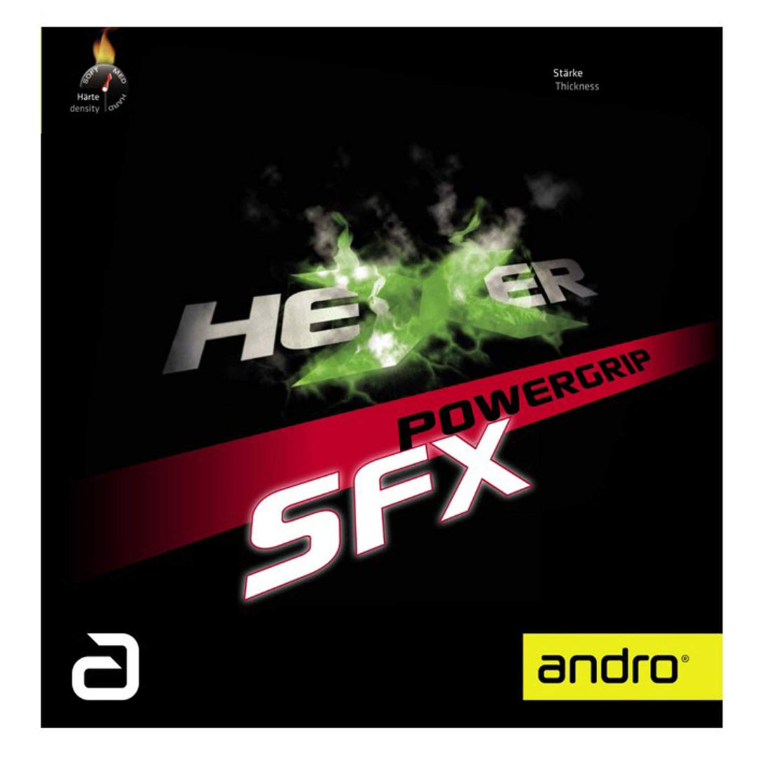 Andro Belag Hexer Powergrip SFX rot 2,1 mm, rot 2,1 mm