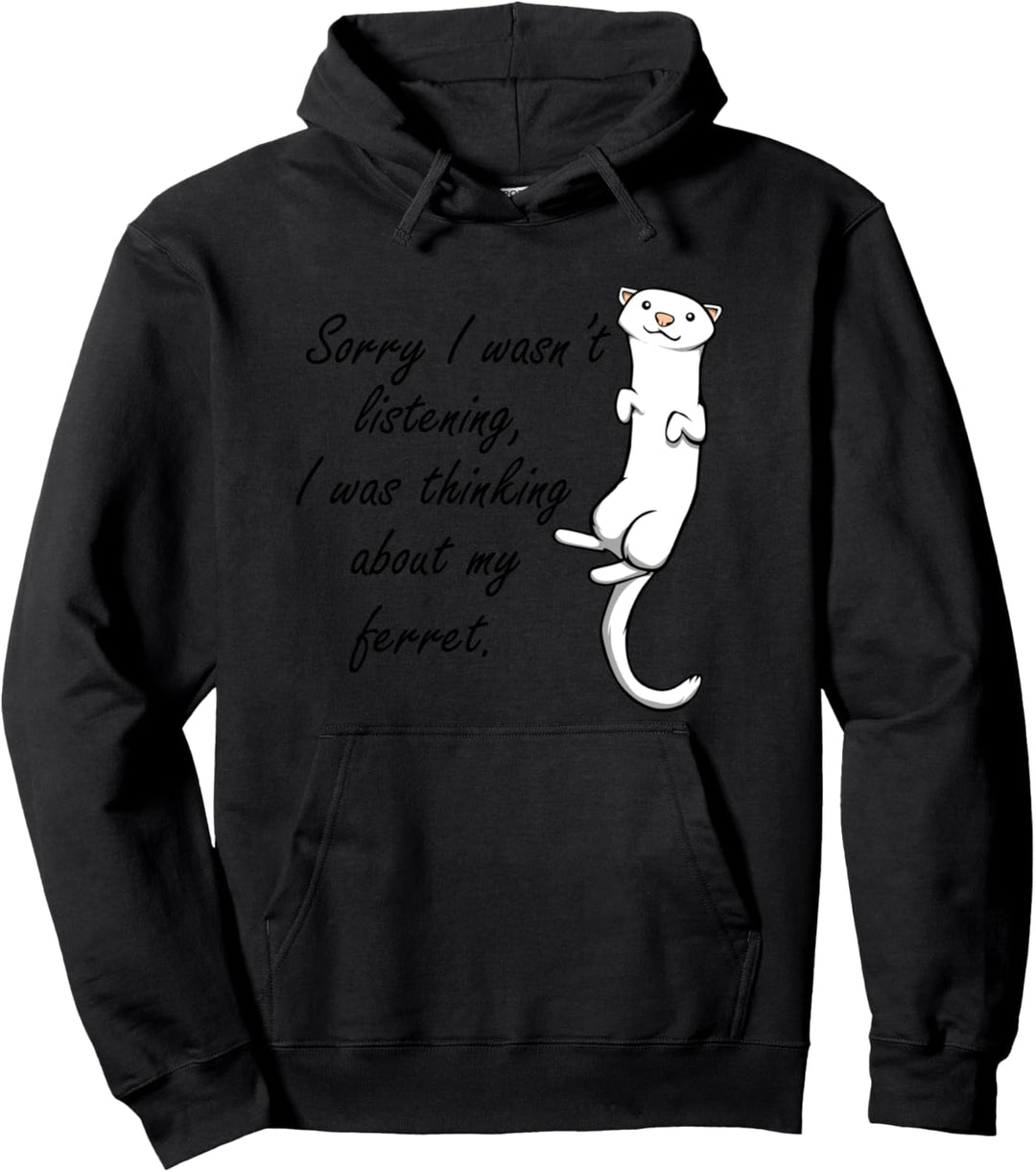 In Gedanken bei meinem Frettchen Witziger Nager Pullover Hoodie