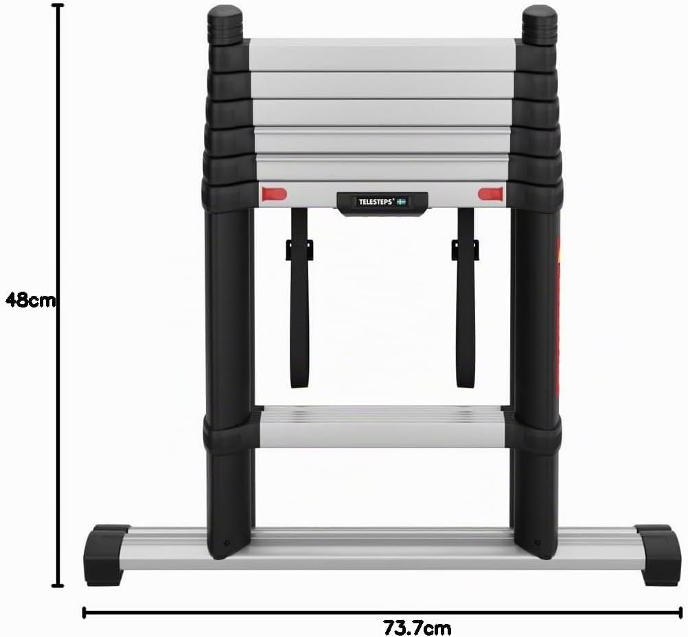 Telesteps PrimeLine Teleskop-Kombileiter / Kombileiter 2,3 m / Leiter aus Aluminium / Nr. 7242300681