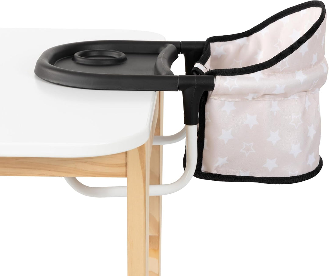 Bayer Design 65931AA Puppentischsitz, Sitz für Puppen mit intergiertem Tablett, für Puppen bis 46 cm