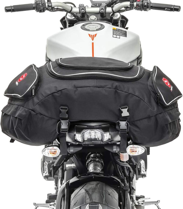 Hecktasche Kompatibel für Vespa GTS 250/300 Gepäck-Tasche Motoroller hinten schwarz