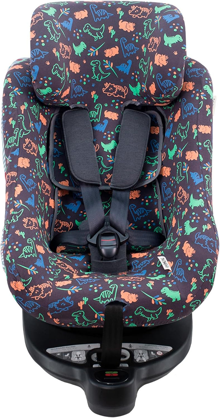 JYOKO Kids Bezug aus Baumwolle, kompatibel mit Joie I-Spin 360 und Joie I-Safe (Happy Dino) Happy Di