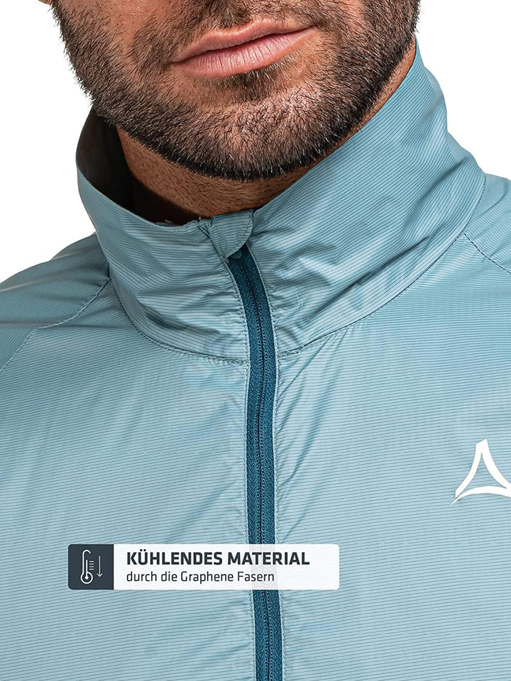 Schöffel Herren Jacket Bygstad M, winddichte Wanderjacke, Windbreaker mit kühlenden Graphene Fasern