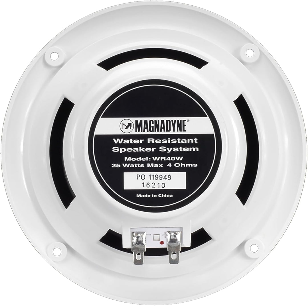 MAGNADYNE wr40 W Wasserdicht Marine und Whirlpool, Lautsprecher weiss, wei&#xDF;