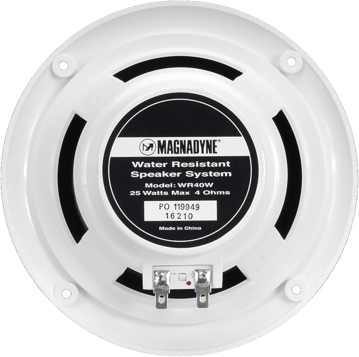 MAGNADYNE wr40 W Wasserdicht Marine und Whirlpool, Lautsprecher weiss, wei&#xDF;