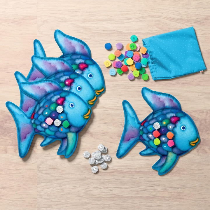 HABA Glitzer Bingo Der Regenbogenfisch – Kinderspiel ab 3 Jahren, Gesellschaftsspiel &amp; Farben-Lernsp