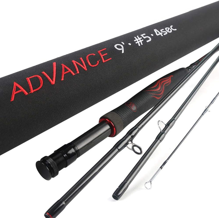 MAXIMUMCATCH Advance Fliegenrute, Superleicht, Spitzenaktion, IM12 30T+40T Kohefaser Rutenblank, 9FT