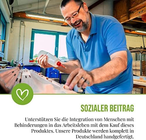 Nistkasten-Bausatz für Halbhöhlenbrüter - „Made in Germany“ mit positivem sozialen Beitrag – Nistkas