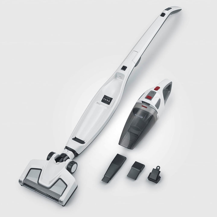 SEVERIN Kabelloser Staubsauger mit Lithium-Ionen Akku, 2in1 mit integriertem Handstaubsauger, beutel