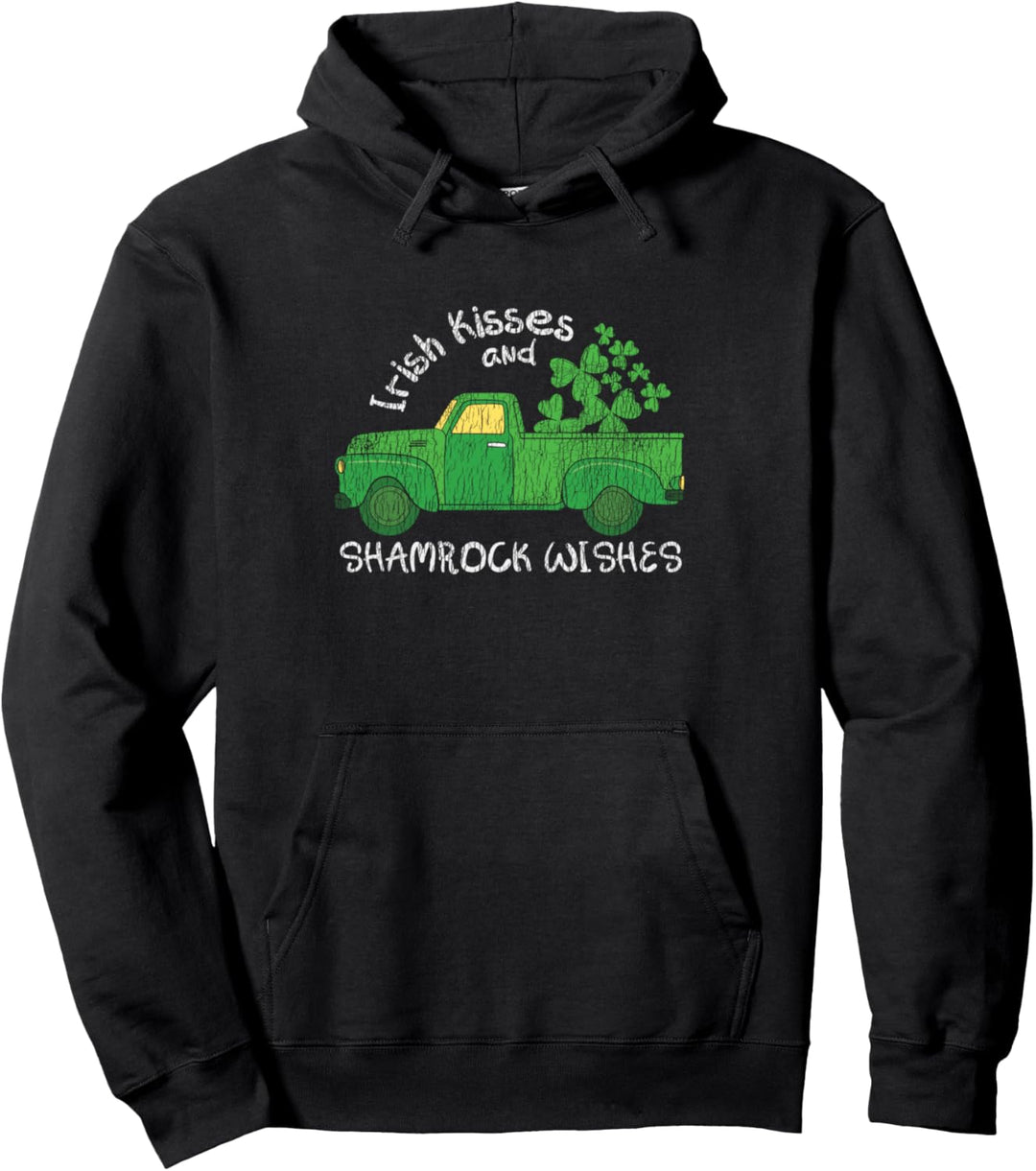 Irish Kiss Shamrock Wünscht Lucky St. Patrick's Day Matching Pullover Hoodie