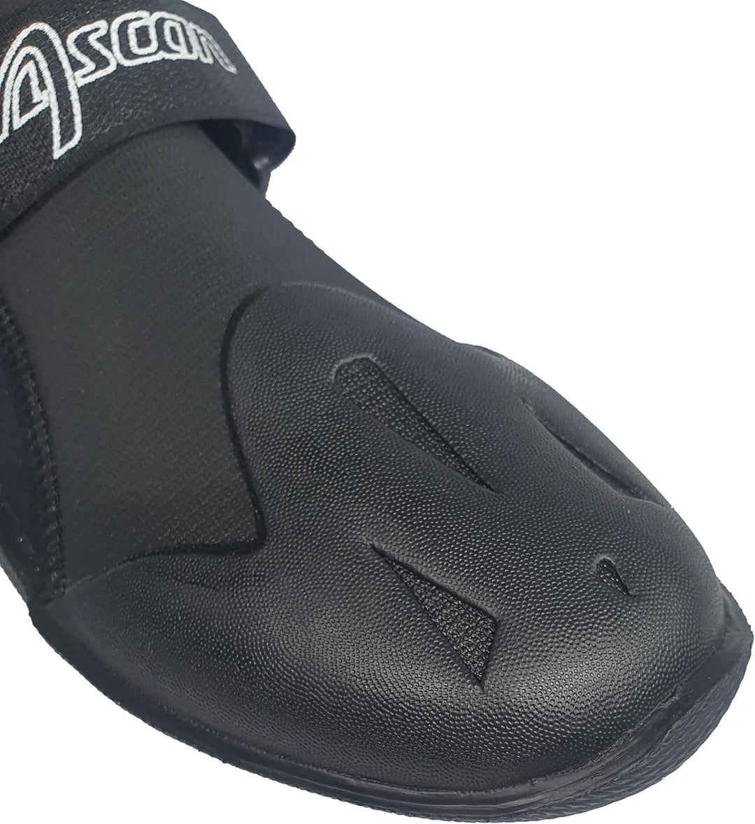 Ascan Jibe 5mm Neoprenschuh mit Klettverschluss an Schaft und RIST. Grossflächige Zehenverstärkung.