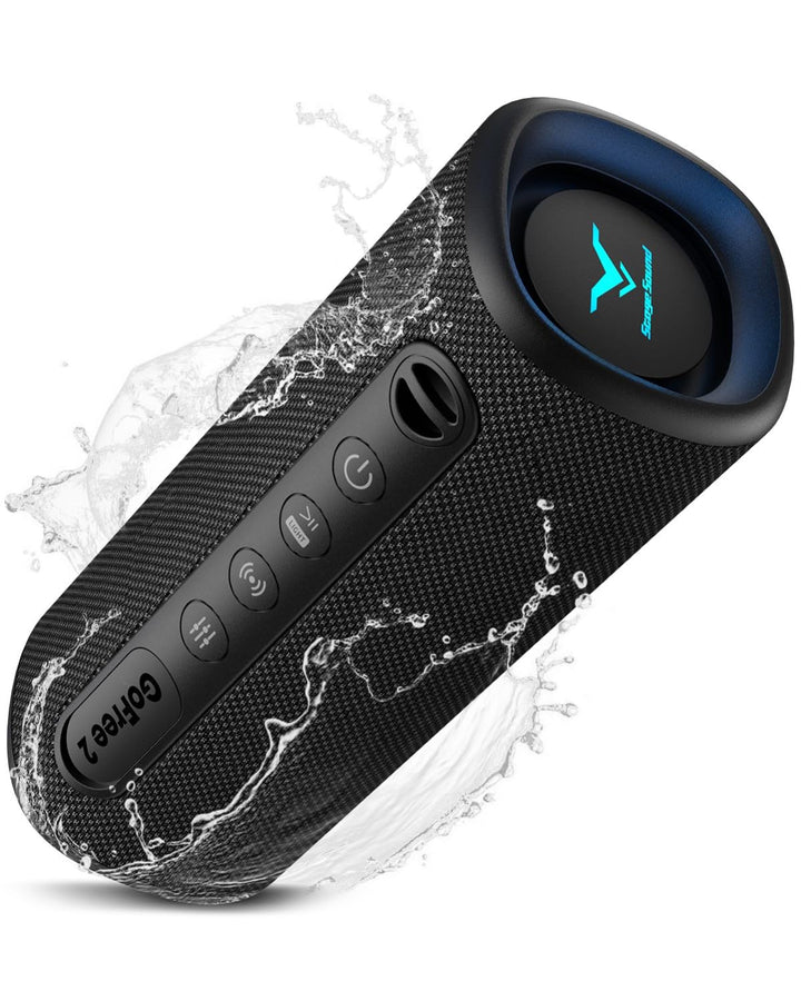 StageSound Outdoor Bluetooth Lautsprecher, Bluetooth 6.0 Musikbox mit 40W Peak Satter Bass, IP67 Was