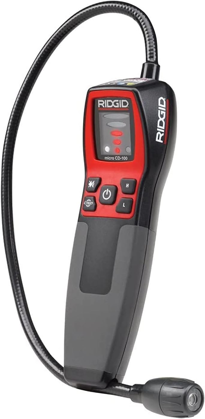 RIDGID 36163 micro CD-100 Gaslecksuchgerät, Gaslecksuchgerät für brennbare Gase, 0 bis 6400 ppm (Met