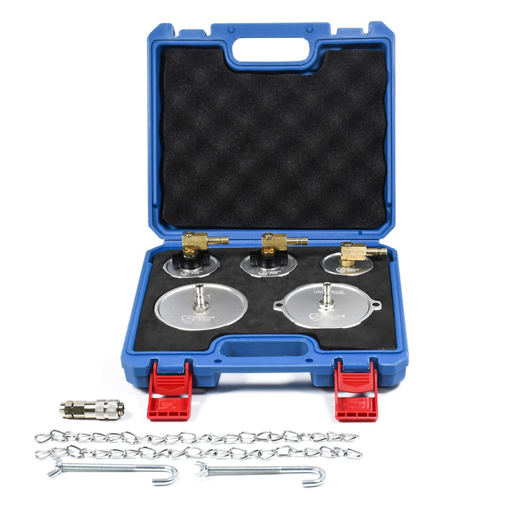 SMOTIVEPRO 5PCS Adapter Bremsflüssigkeitsbehälter Set, Bremsenentlüftungsgerät Adapter Hauptbremszyl