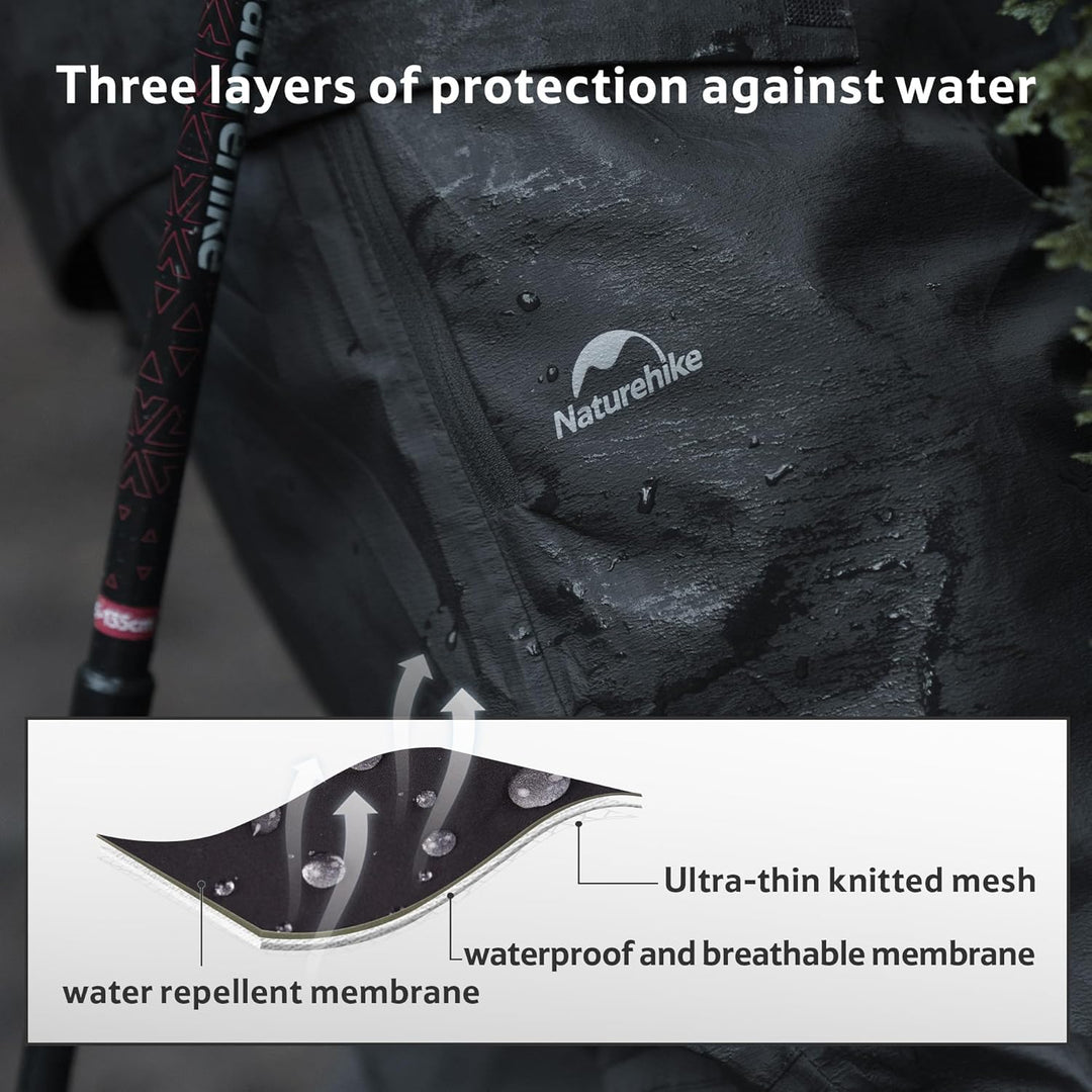 Naturehike Leichte Wasserdichte Outdoor Regenhose Für Herren Und Damen für Wandern Radfahren Camping