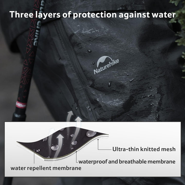 Naturehike Leichte Wasserdichte Outdoor Regenhose Für Herren Und Damen für Wandern Radfahren Camping