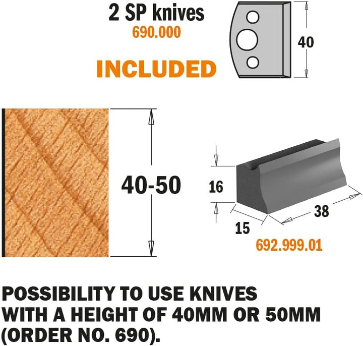 CMT 691.511 – Par contracuchillas 50 x 4 mm