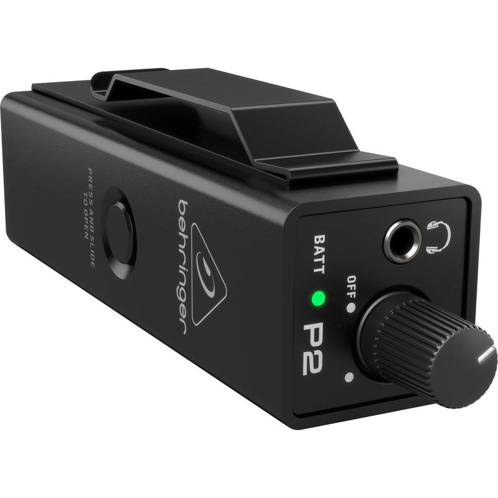 Behringer P2 Ultrakompakter persönlicher In-Ear-Monitorverstärker, Schwarz POWERPLAY P2 Single, POWE
