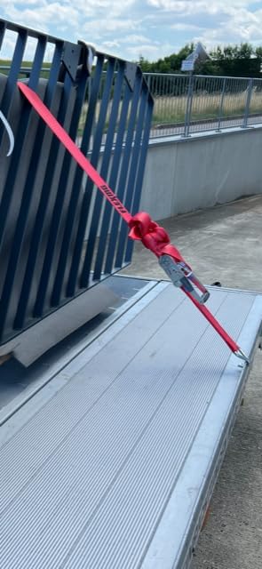 10 Stück Spanngurt | 5000kg | 8m Spanngurte mit Ratsche 2 teilig | zweiteilig mit Haken Ratschengurt