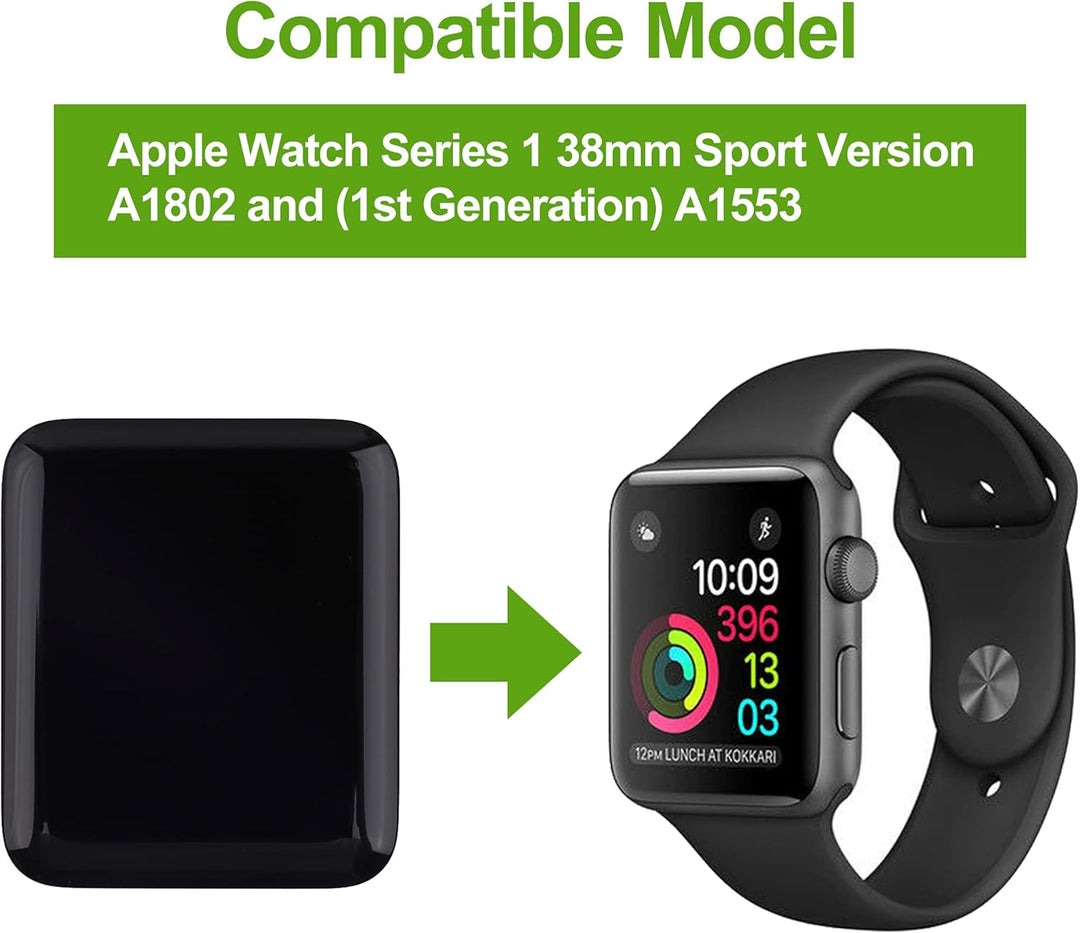 SwarKing LCD Display kompatibel mit Watch Series 1 38mm Sport Version A1802 and (1st Generation) Tou
