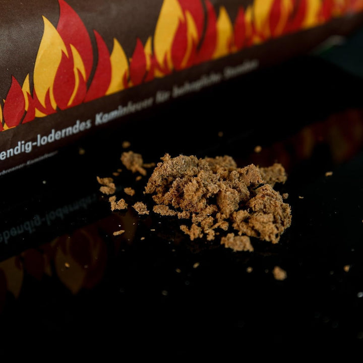 10 Stück KaminoFlam® Dauerbrenner-Kaminfeuer, 100 % nachwachsende Rohstoffe, für Kaminofen, Kachelof