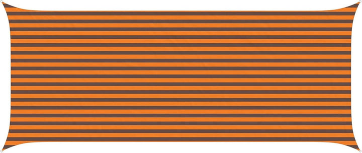 vidaXL Sonnensegel Orange und Braun 6 x 2,5 m 100% Polyester Oxford, Outdoor Schatten, UV-beständig,