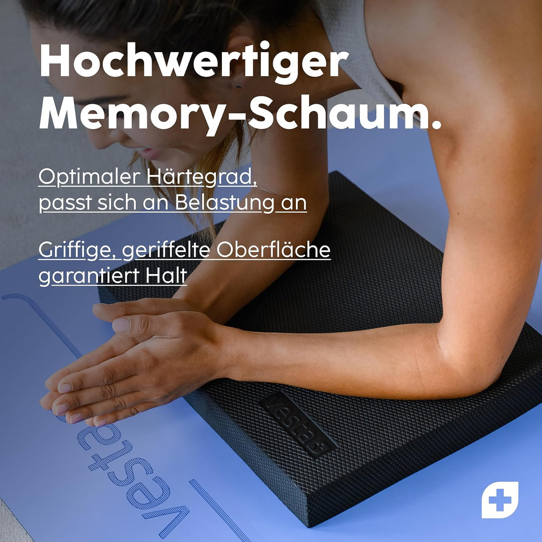 Vesta+ Balance Pad XXL + APP, Wackelpad und Gleichgewichtskissen - Balance Pad Physiotherapie für da