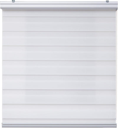 STORESDECO Doppelrollo Plus, Duo Rollo für Fenster und Türen, Zebra Rollo Premium-Finish mit Kassett