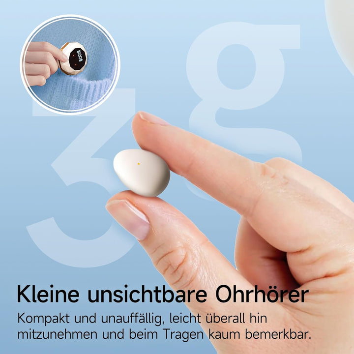 Schlafkopfhörer Bluetooth 6.0 – Mini Kabellose Kopfhörer zum Schlafen, Komfortabel & Leicht, Lang an