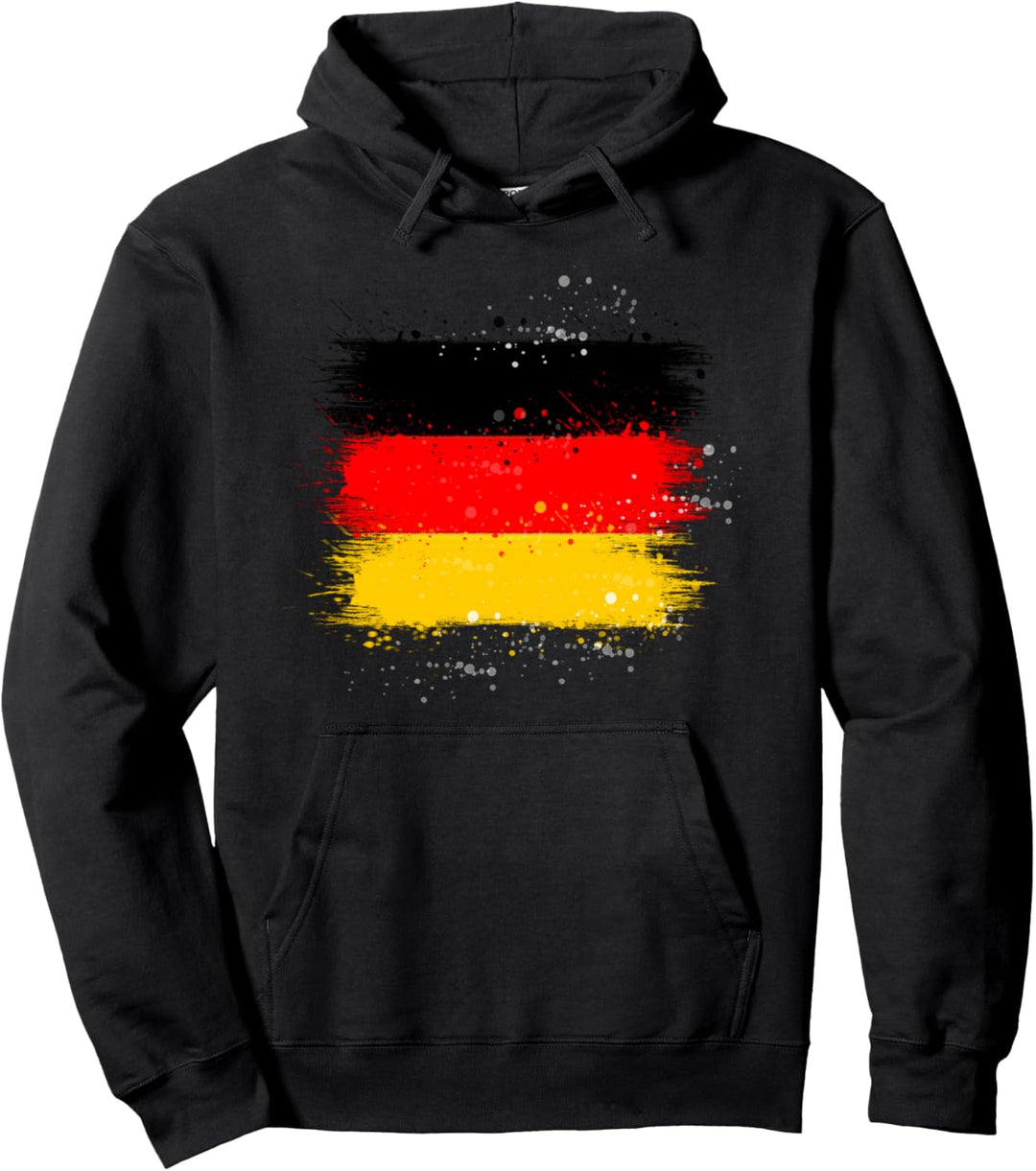 Deutschland Flagge Deutsche Watercolor Wasserfarben BRD Pullover Hoodie